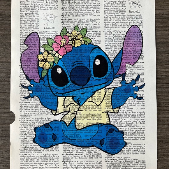 Stitch Themed Dictionary Prints - Set of 4 - Picture 5 of 5
